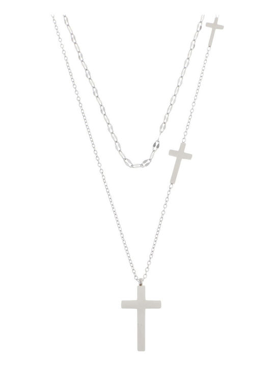 Bag to Bag Women's Cross from Steel with Chain