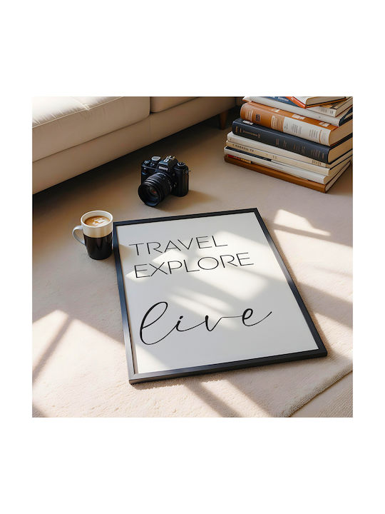 Quote Poster Travel Explore Live Pst25186 21cm ...