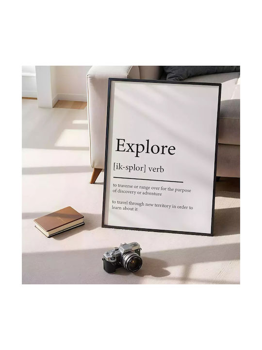 Quote Poster Explore Pst25187 21cm X 30cm Λευκό...