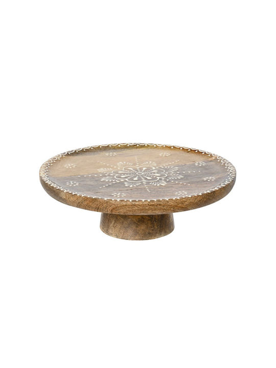 Kaemingk Wooden Cake Stand