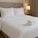 Sheet 220x265cm Polycotton 50% Cotton-50% Polyester 144tc White 242420000543 Set of 5 Pieces Oem 242420000543