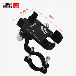 Поставка за телефон за кормило Thinkrider C1 велосипед планински велосипед скутер мотоциклет електрически велосипед алуминий черен