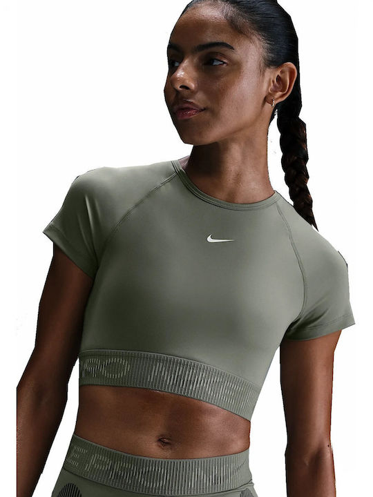 Nike Bluze Damă Sport Crop Top Mâneci scurte Dr...