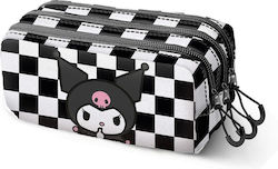 Karactermania Kuromi Federmäppchen mit 3 Fächern Schwarz