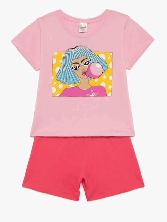 Minerva Παιδική Πιτζάμα Καλοκαιρινή Πολύχρωμο Kids Pajama Multicolor