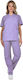 bwell Unisex Purple Pants & Blouse Set