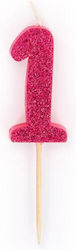 Candle Trend Glitter Mini No 1 8.8cm 957696 Random Color Selection