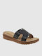 Women's Flat Sandals in Black Color