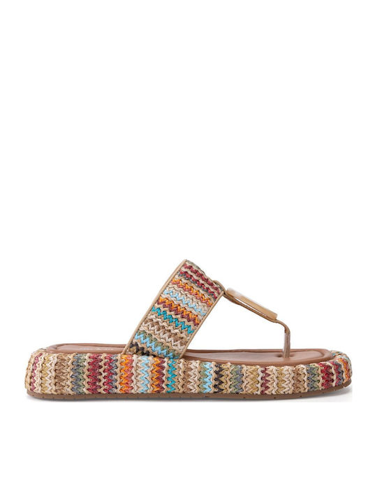 Jomix Women's Flat Sandals Anatomic in Beige Color