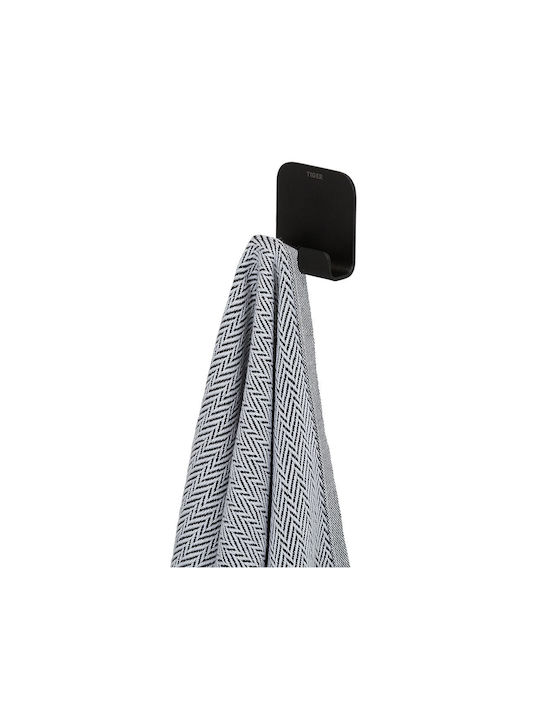 TIGER Double Wall-Mounted Bathroom Hook ​5x4.9cm Inox Black