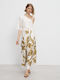 Summer Maxi Dress for Wedding Christening Gold