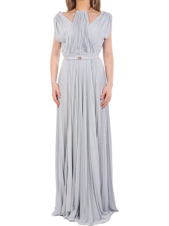 Maxi Dress for Wedding and Christening in Light Blue