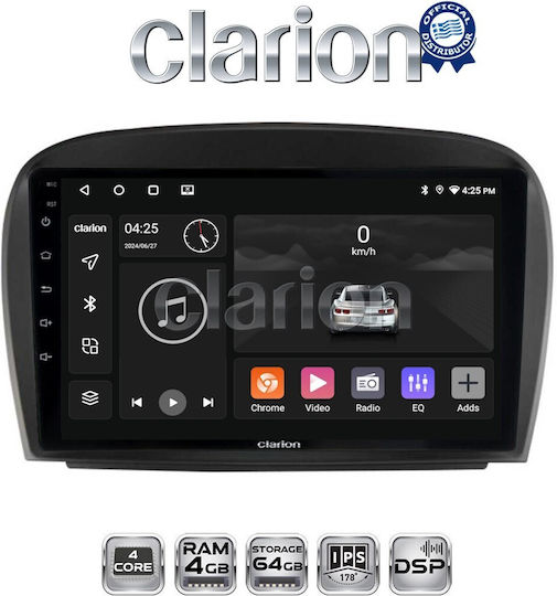 Clarion Ηχοσύστημα Αυτοκινήτου για Mercedes-Benz SL 2009 > 2014 (Bluetooth/USB/WiFi/GPS/Apple-Carplay/Android-Auto)