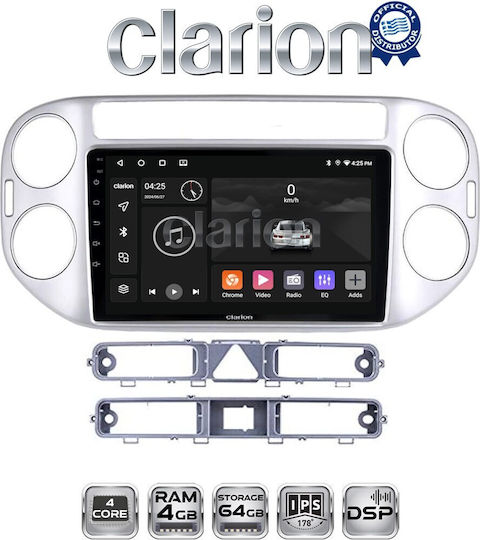 Clarion Ηχοσύστημα Αυτοκινήτου για Volkswagen Tiguan / Golf Plus 2007>2017 (Bluetooth/USB/WiFi/GPS/Apple-Carplay/Android-Auto)