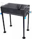 KMT Style Ανοξείδωτη Φορητή Ψησταριά Κάρβουνου 60x48.5εκ.