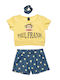 Kids' Set with Shorts Summer 2pcs Yellow