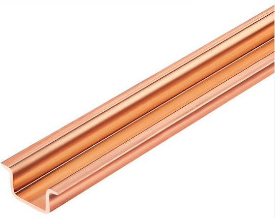 Weidmüller Ts 35x15/2.3 2m Cu Bk Релса Din Тип Медна Масивна Незавършена 35 X 15 мм 1 м 2 Броя