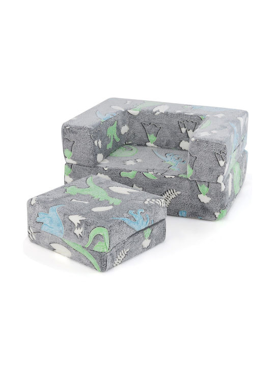 Kids Sofa Grey 90x60x40cm