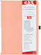 Sax Double Folding Clipboard A4-A5 30 Sheets Salmon 750-21 Sax
