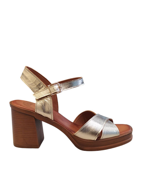 Commanchero Original Leather Sandals Gold