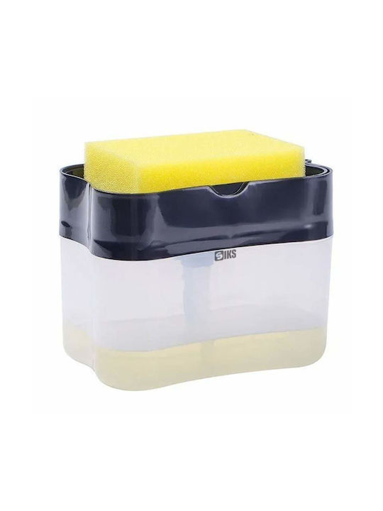 Spender Küche Kunststoff mit Schwammhalter Transparent 380ml