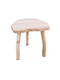 Hölzernes Gartenhocker Außenbereich Beige 27x38x35cm