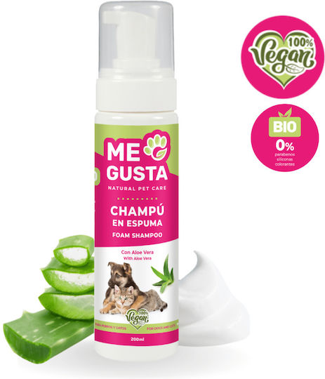 Me Gusta Σαμπουάν Αφρού Aloe Vera Σκύλους Γάτες 200 Ml