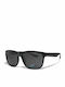 Optosquad Men's Sunglasses with Black Plastic Frame and Black Lens