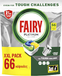 Fairy Platinum 66 Κάψουλες Πλυντηρίου Πιάτων Fairy Platinum 66 Κάψουλες Πλυντηρίου Πιάτων