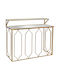 Конзолна маса Метална с огледало Golden Д120xШ36xВ99cm