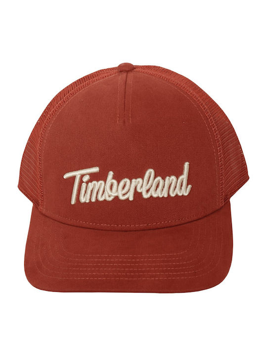 Șapcă Trucker Timberland 3D Brodată Cărămidă