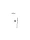 Sparke Built-in Mixer & Shower Head Set for Shower Gray