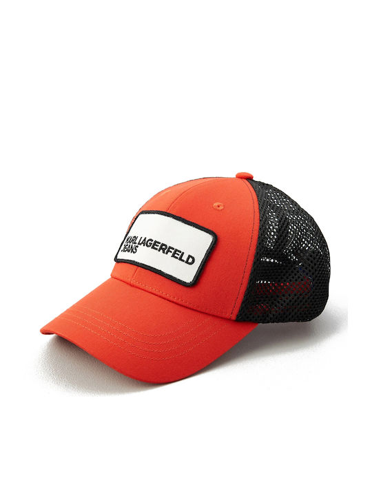 Karl Lagerfeld Jeans Klj Logo Mesh Cap Poinciana