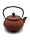 Homestyle Teapot Cast Iron Red 600ml