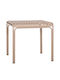 Rachel Sitting Room Outdoor Free Standing Aluminum Table Champagne 79x79x75cm
