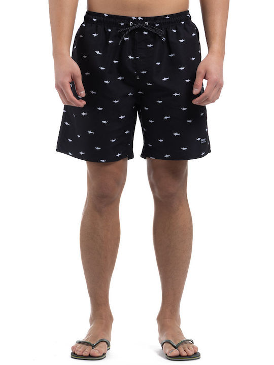 District75 Herren Badebekleidung Bermuda Black