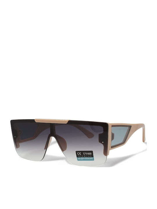 Optosquad Unisex Sunglasses with Gold Plastic Frame and Gray Gradient Lens 23473