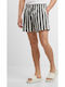 Men's Swimwear Shorts Black/offwhite Striped