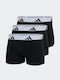 Trunks 3 Pack Herren Boxershorts Schwarz 3Packung