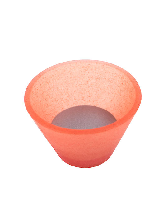 Poliplast Knopf Möbelgriff aus Kunststoff & Metallisch Orange Ø28mm 31-11-0134 1Stück