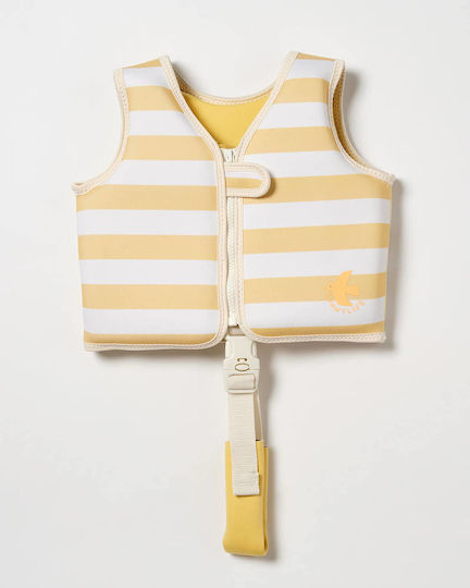 Παιδικό Φουσκωτό Γιλέκο Θαλάσσης Sunnylife Sid Seagull Mustard Stripe Yellow 9339296069608