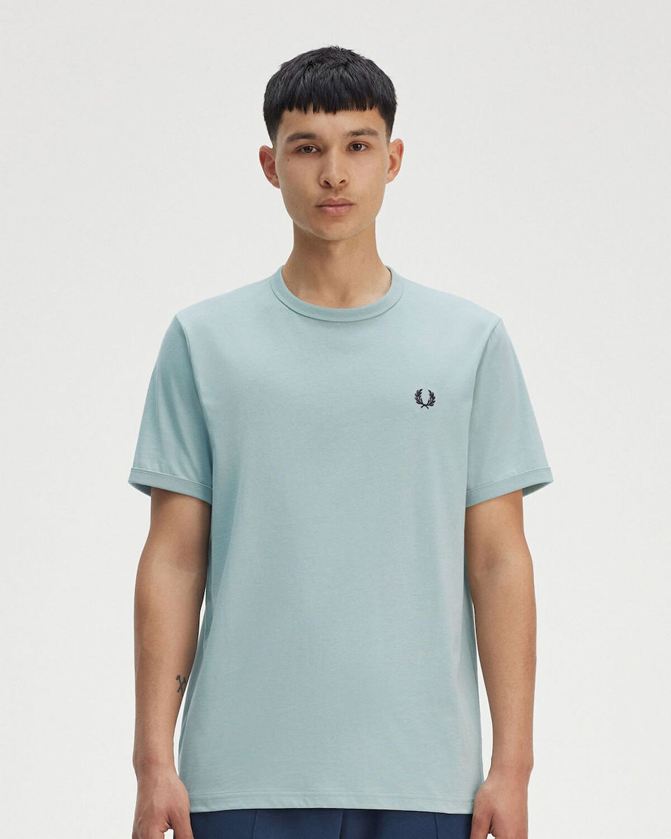 Tシャツ・カットソー FRED PERRY Men T-shirt Sky Blue M3519 X06 Fred Perry T-shirt Light Blue M3519-X06 | Skroutz.eu