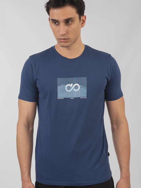 Double T-shirt Μπλε