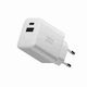 Native Union Зарядно без кабел GaN с USB-A порт и USB-C порт 45W Power Delivery Бял