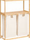 5Five 204939 Καλάθι Απλύτων Bamboo 72x33x109cm Μπεζ