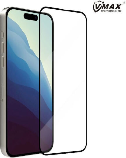 Vmax 9D Закалено стъкло Черен (Redmi 13 / Poco M6 4G)