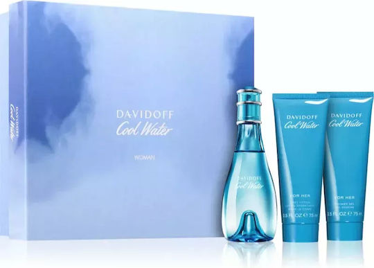 Davidoff Cool Water Women's Set with Eau de Parfum and Shower Gel