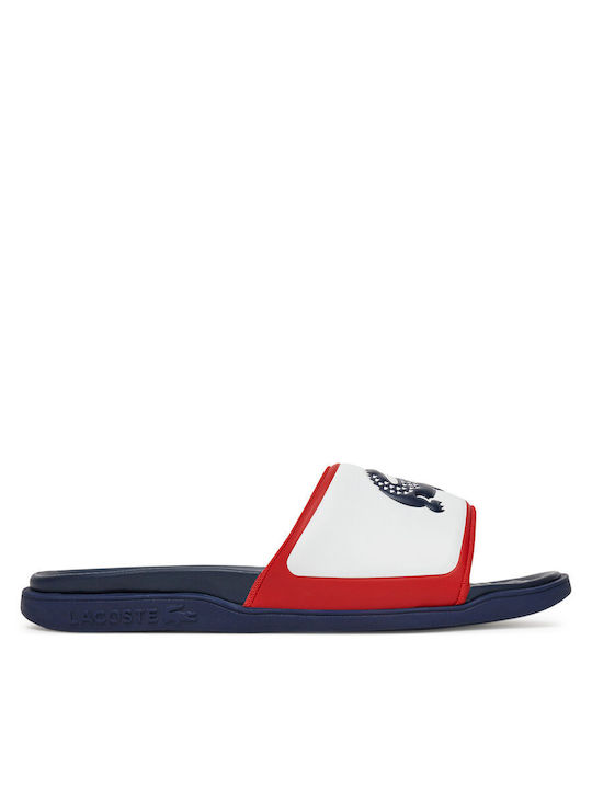 Lacoste Ανδρικά Slides Λευκά