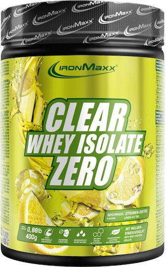 IronMaxx Clear Whey Isolate ZERO Protein Whey Lactose Free with Flavor Lemon Ice Tea 400gr