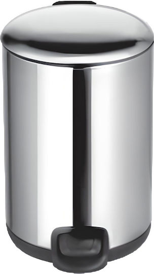 Kapitan Inox Καλαθάκι Μπάνιου Soft Close 5lt Ασημί